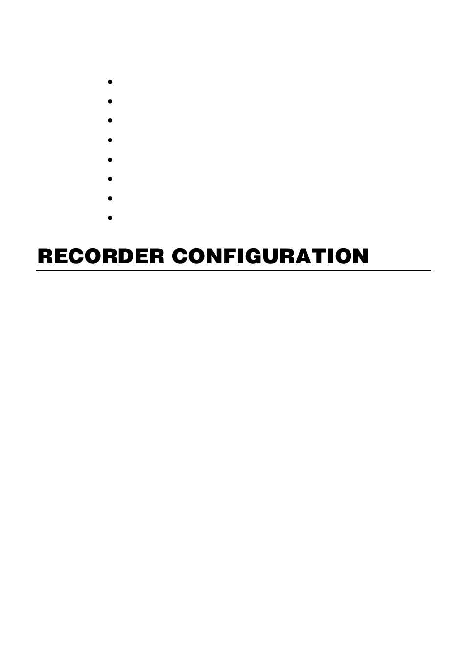 Application features, Recorder configuration | OpenEye Android EasyMobile2 User Manual | Page 3 / 13