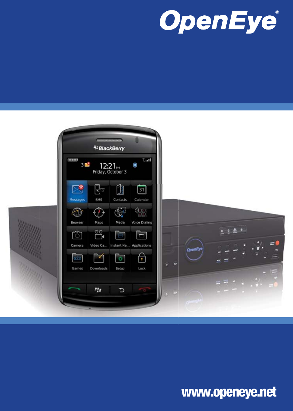 OpenEye Blackberry MDVR User Manual | 7 pages