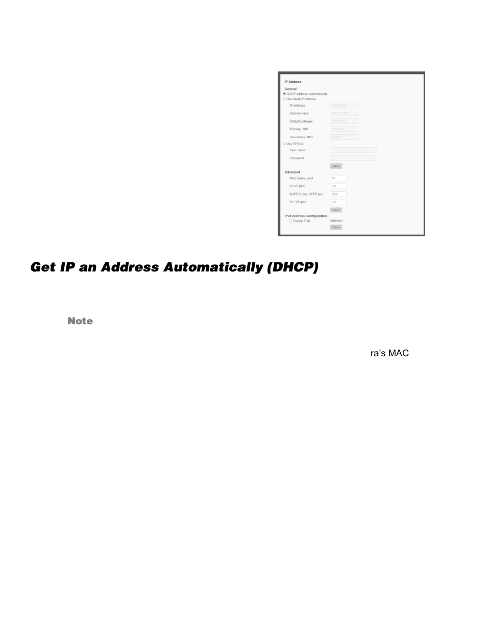 Ip address, Get ip an address automatically (dhcp) | OpenEye CM-816 User Manual | Page 33 / 59