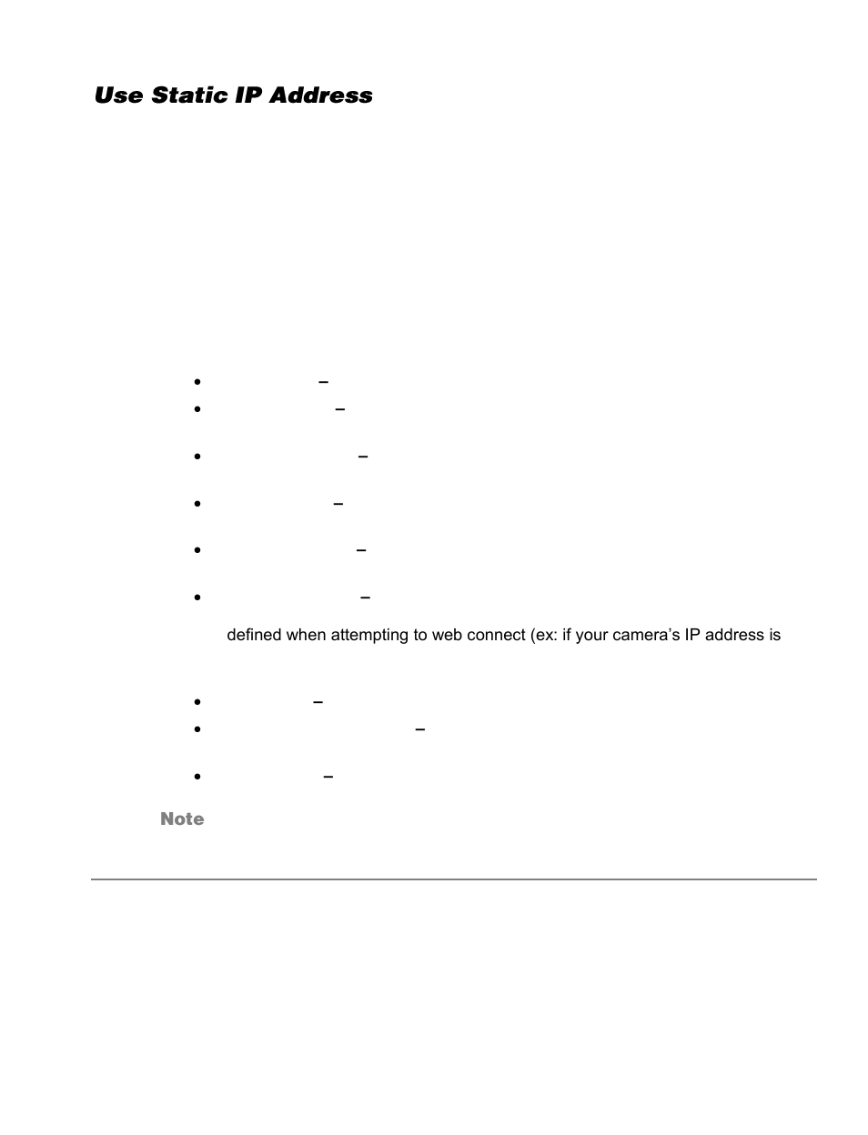 Use static ip address, Ipv6 address configuration | OpenEye CM-816 User Manual | Page 34 / 59