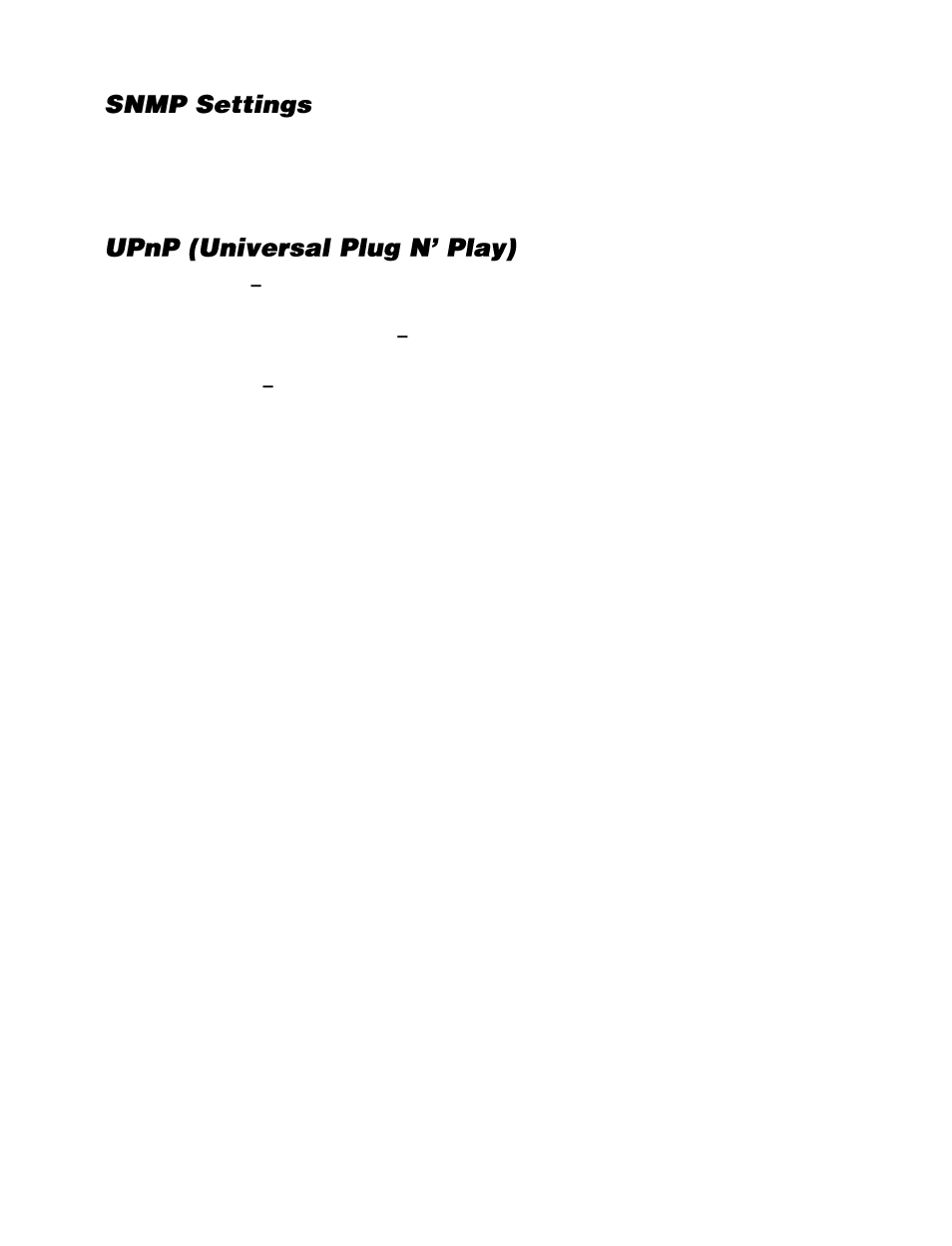 Snmp settings, Upnp (universal plug n’ play) | OpenEye CM-816 User Manual | Page 45 / 59
