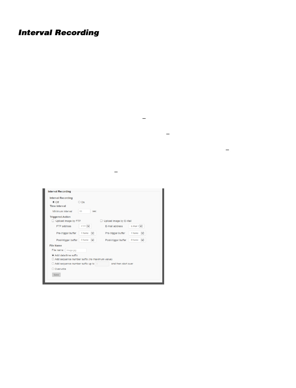 Interval recording | OpenEye CM-816 User Manual | Page 53 / 59