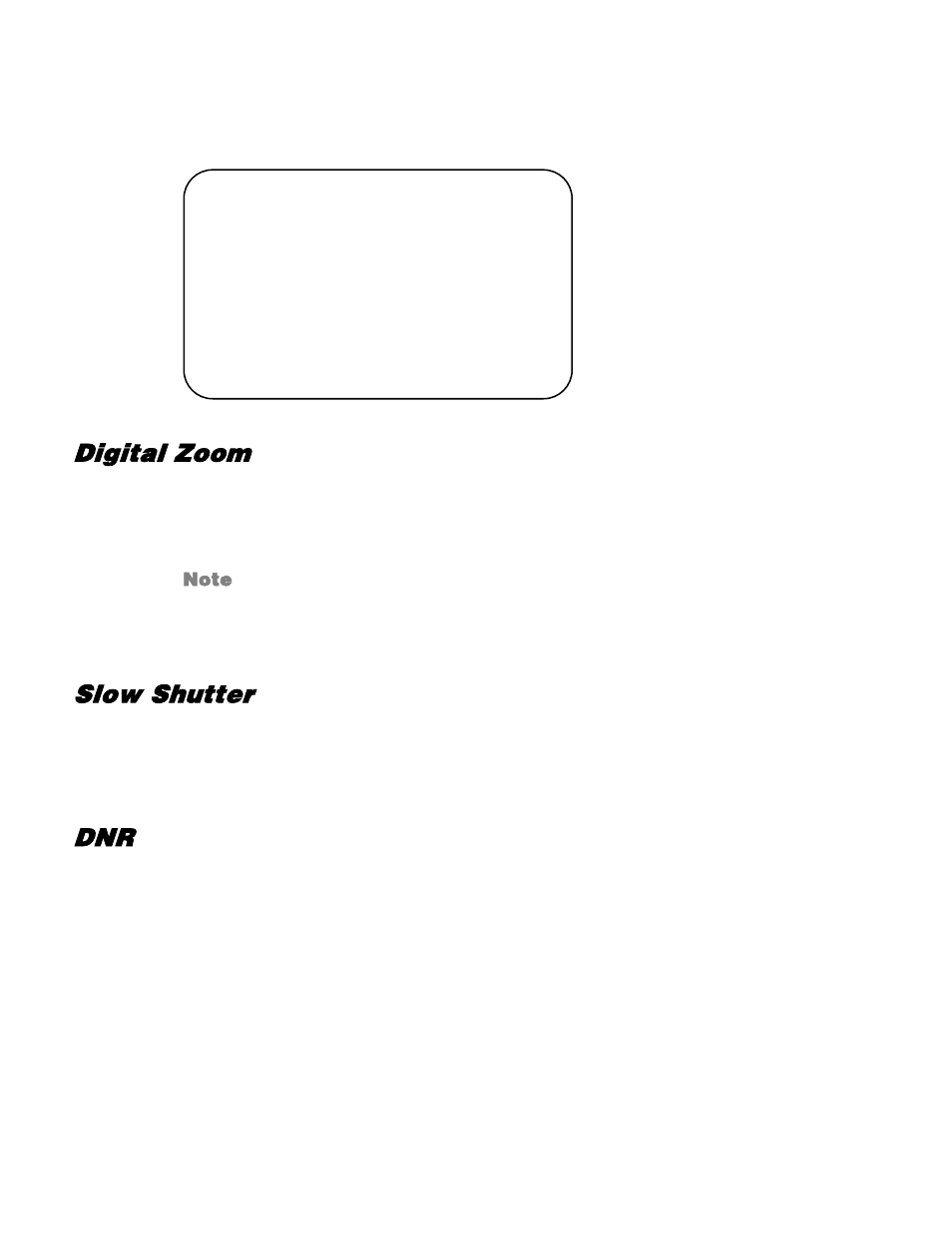 Image, Digital zoom, Slow shutter | OpenEye CM-512 User Manual | Page 34 / 77