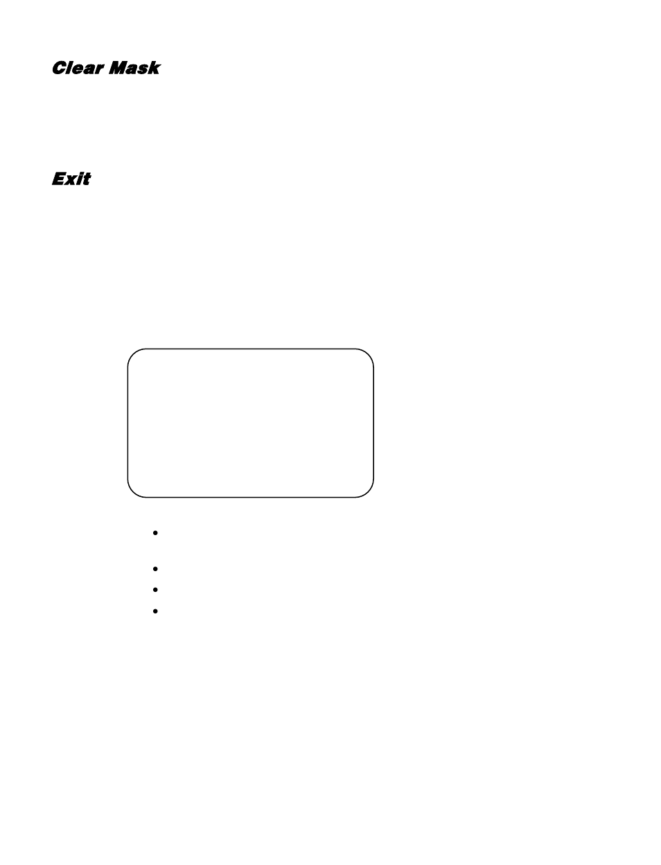 Clear mask, Exit, Time setting | OpenEye CM-512 User Manual | Page 53 / 77