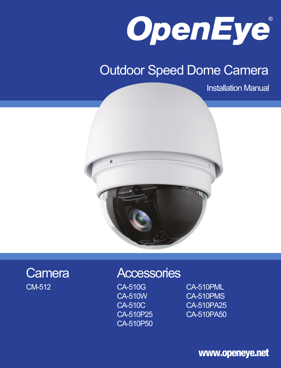 OpenEye CM-512 Installation Manual User Manual | 31 pages