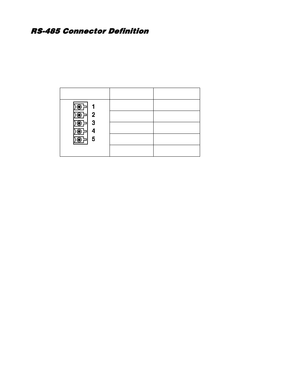 Rs-485 connector definition | OpenEye CM-512 Installation Manual User Manual | Page 19 / 31