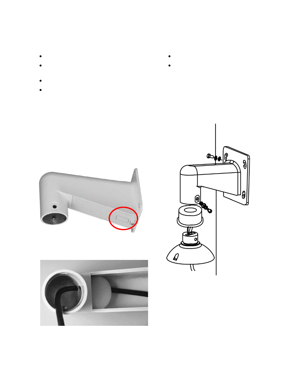 Wall mounting with wall mount bracket | OpenEye CM-512 Installation Manual User Manual | Page 24 / 31