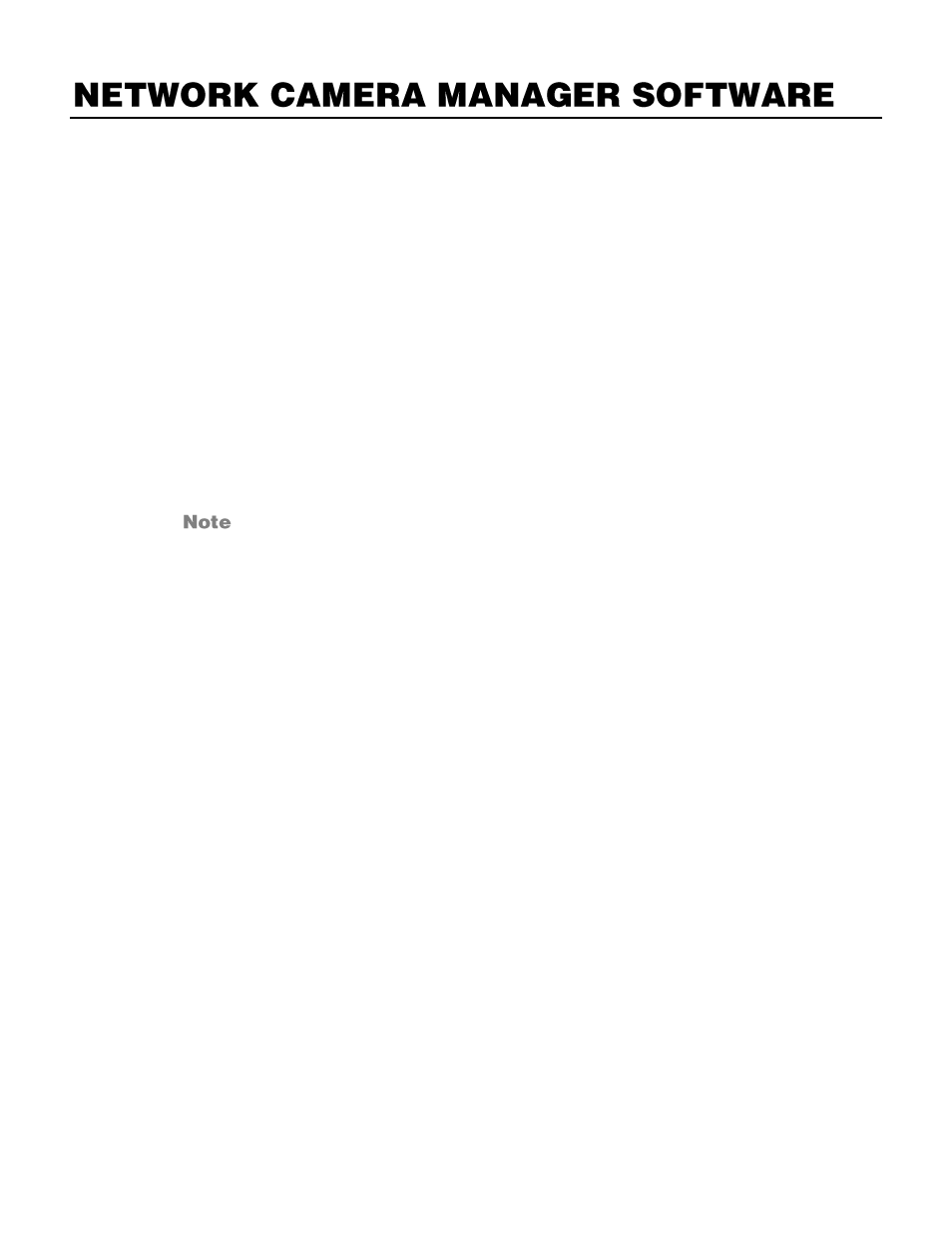 Network camera manager software, Installation, Starting network camera manager | OpenEye OE-C7163 User Manual | Page 23 / 58
