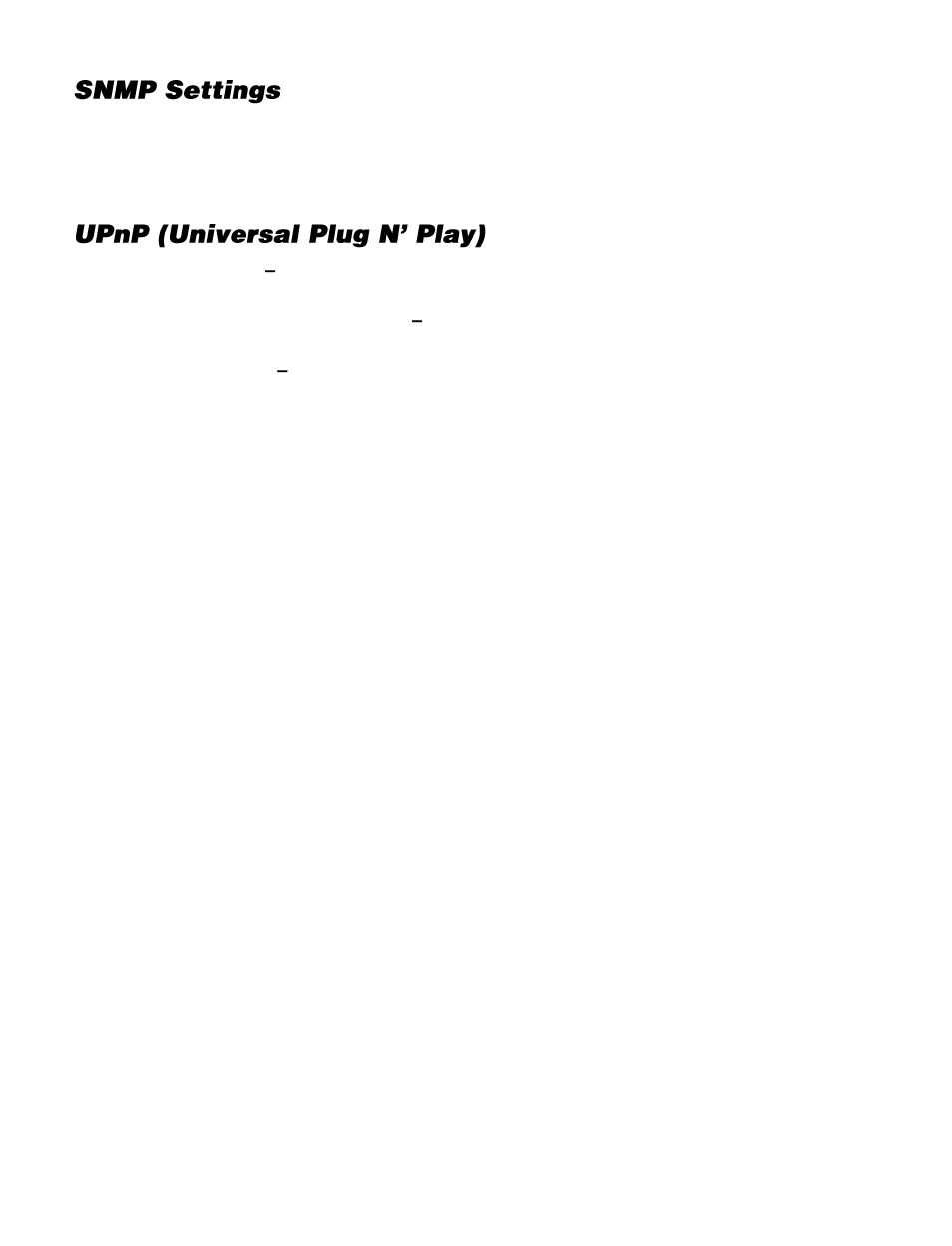 Snmp settings, Upnp (universal plug n’ play) | OpenEye OE-C7163 User Manual | Page 42 / 58