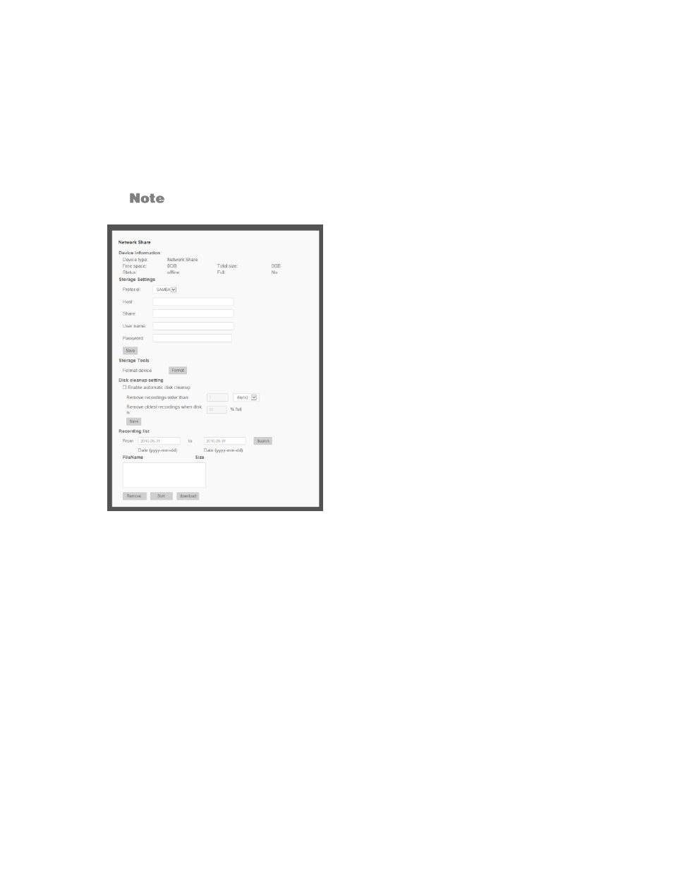 Network share | OpenEye OE-C7163 User Manual | Page 47 / 58