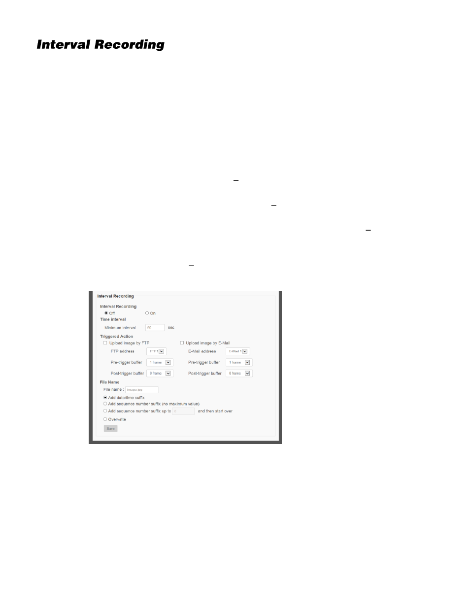 Interval recording | OpenEye OE-C7163 User Manual | Page 50 / 58