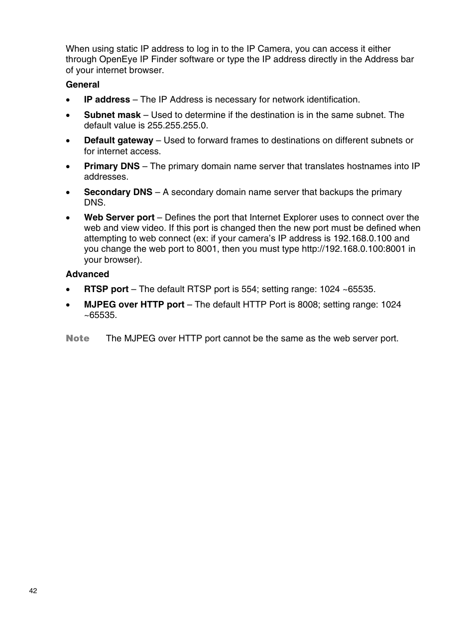 OpenEye CM-814 User Manual | Page 42 / 81