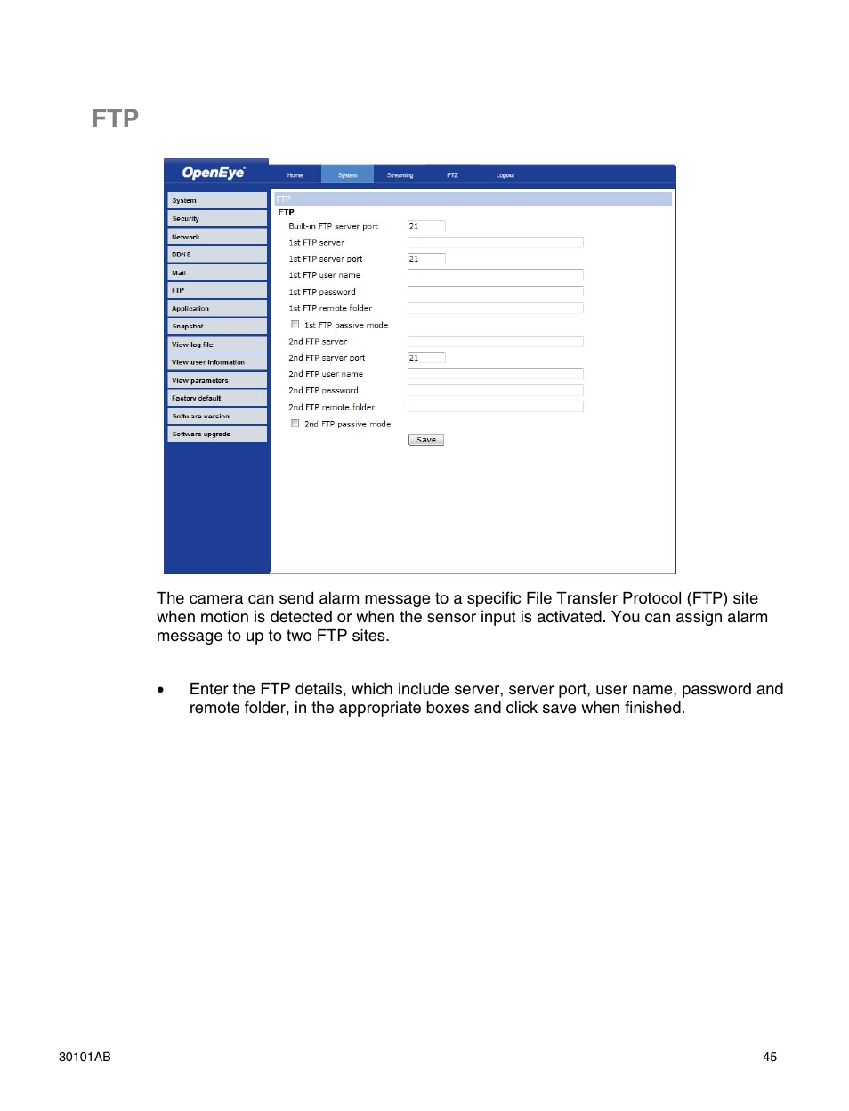 OpenEye CM-814 User Manual | Page 45 / 81