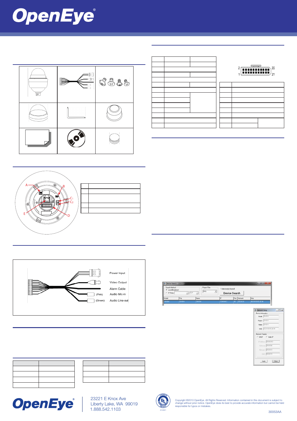 OpenEye CM-814 Quick Start User Manual | 1 page