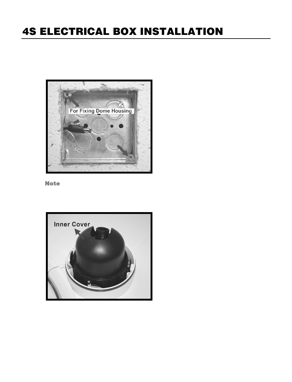 4s electrical box installation | OpenEye CM-730 User Manual | Page 22 / 71