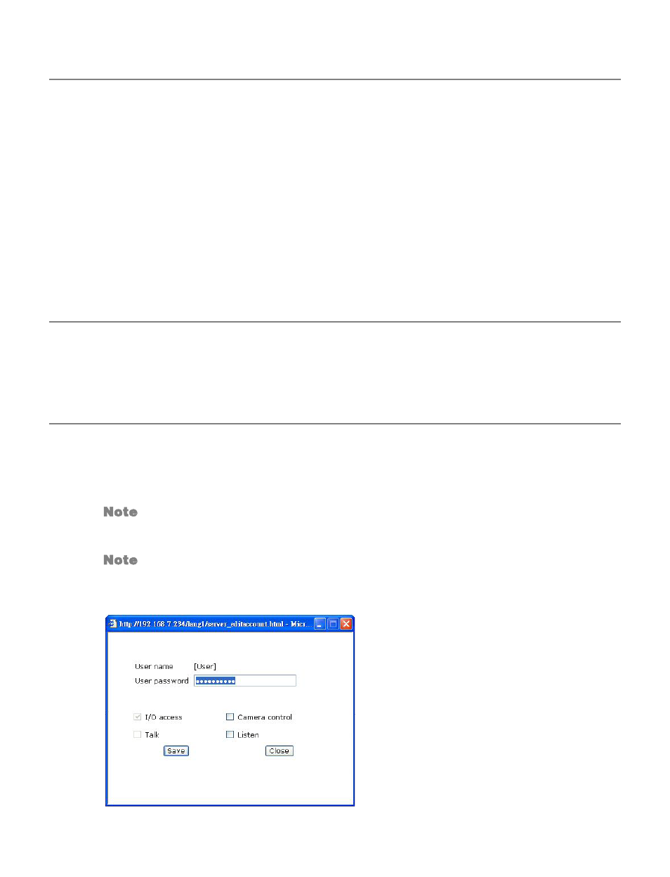 Add user, Delete user, Edit user | OpenEye CM-730 User Manual | Page 34 / 71