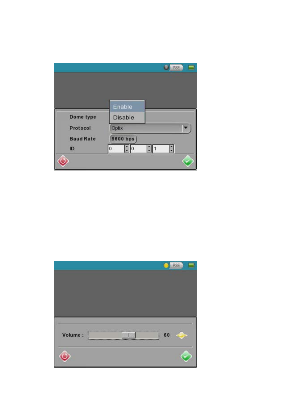 Dome setup, Setup – audio | OpenEye D4000 User Manual | Page 29 / 34