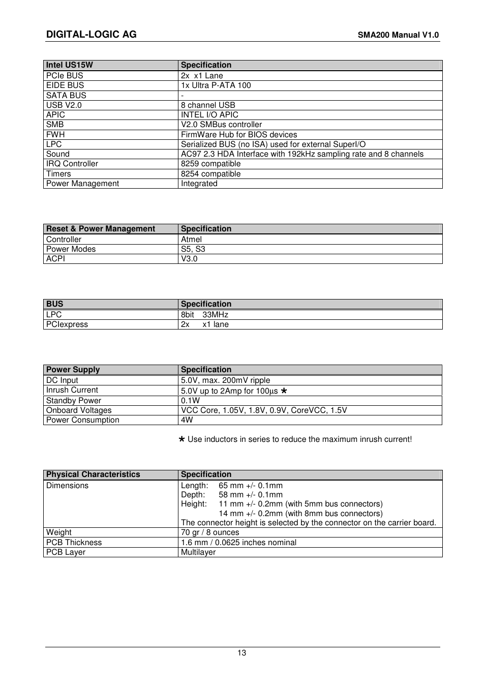 Digital-logic ag | Compaq SmartCore Express SMA200 User Manual | Page 13 / 42
