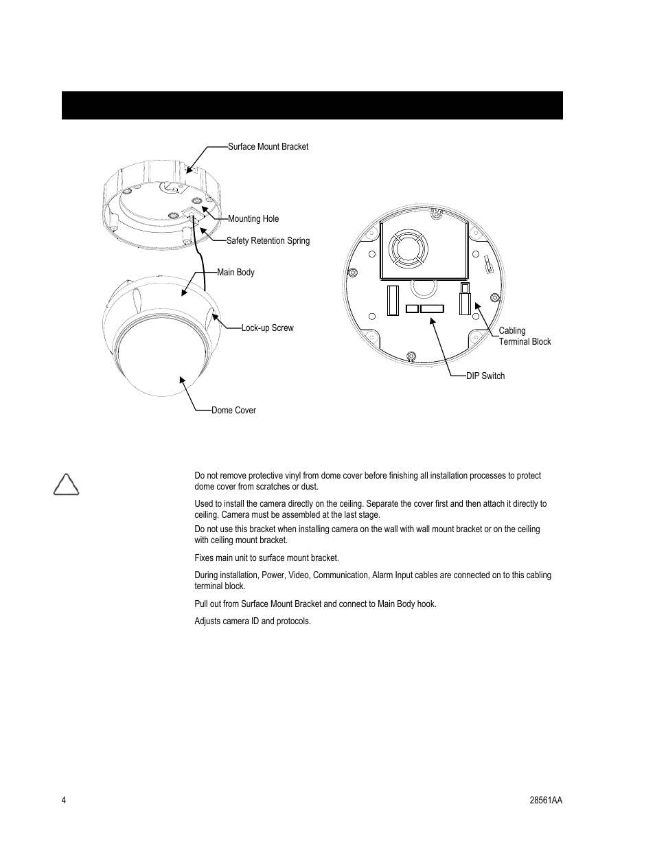 Part names and functions | OpenEye CM-410 User Manual | Page 14 / 50