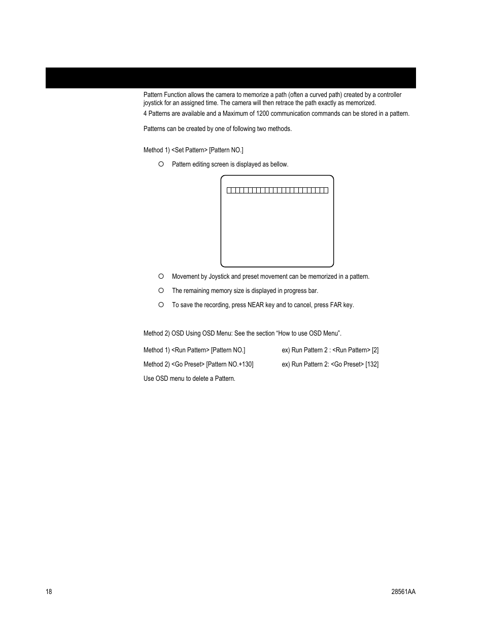 Pattern | OpenEye CM-410 User Manual | Page 28 / 50