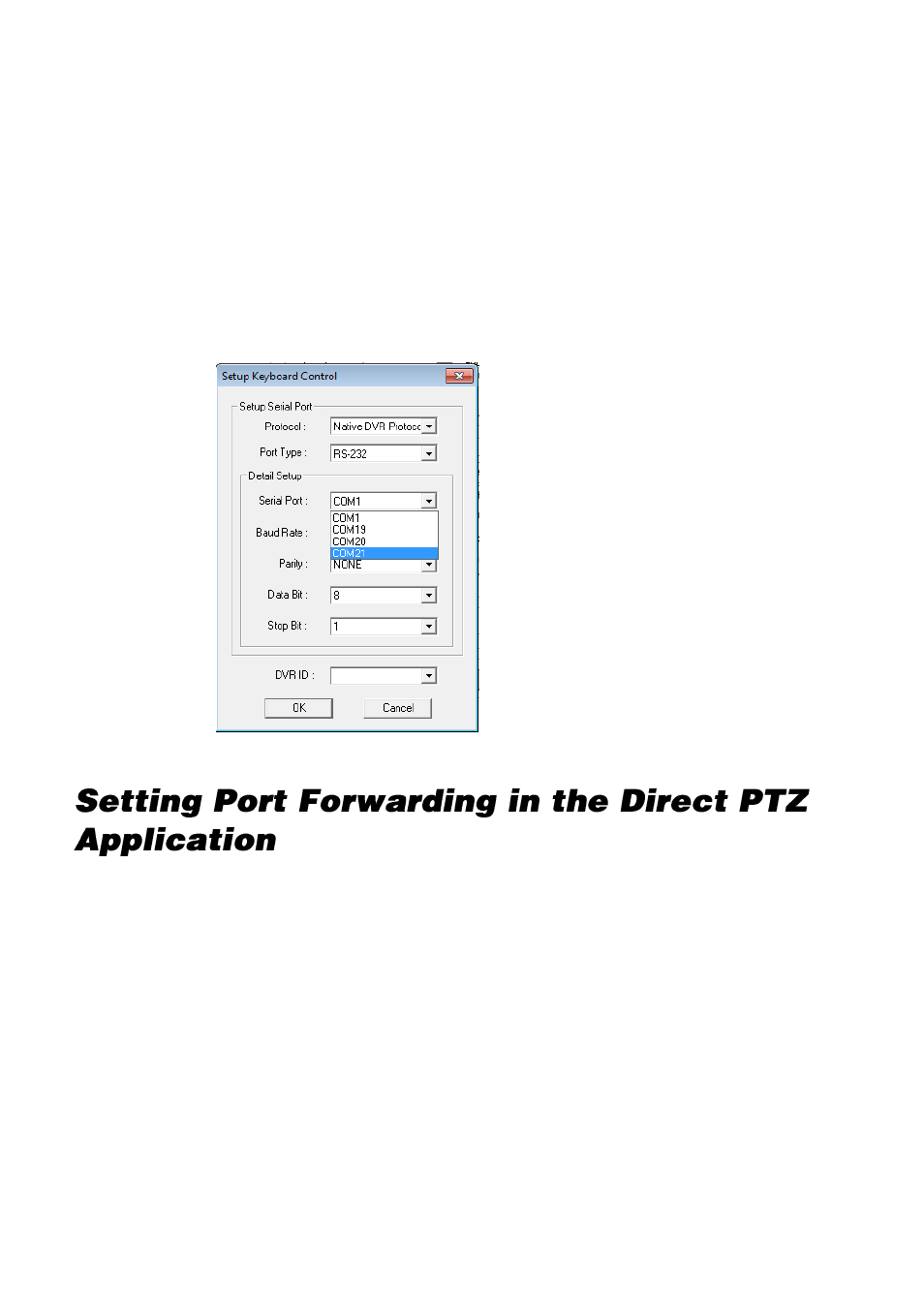 Direct ptz port forwarding | OpenEye Direct PTZ User Manual | Page 6 / 8