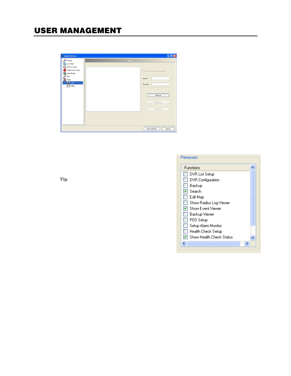 User management, Creating users, Editing users | OpenEye RADIUS v.4.05 User Manual | Page 32 / 59