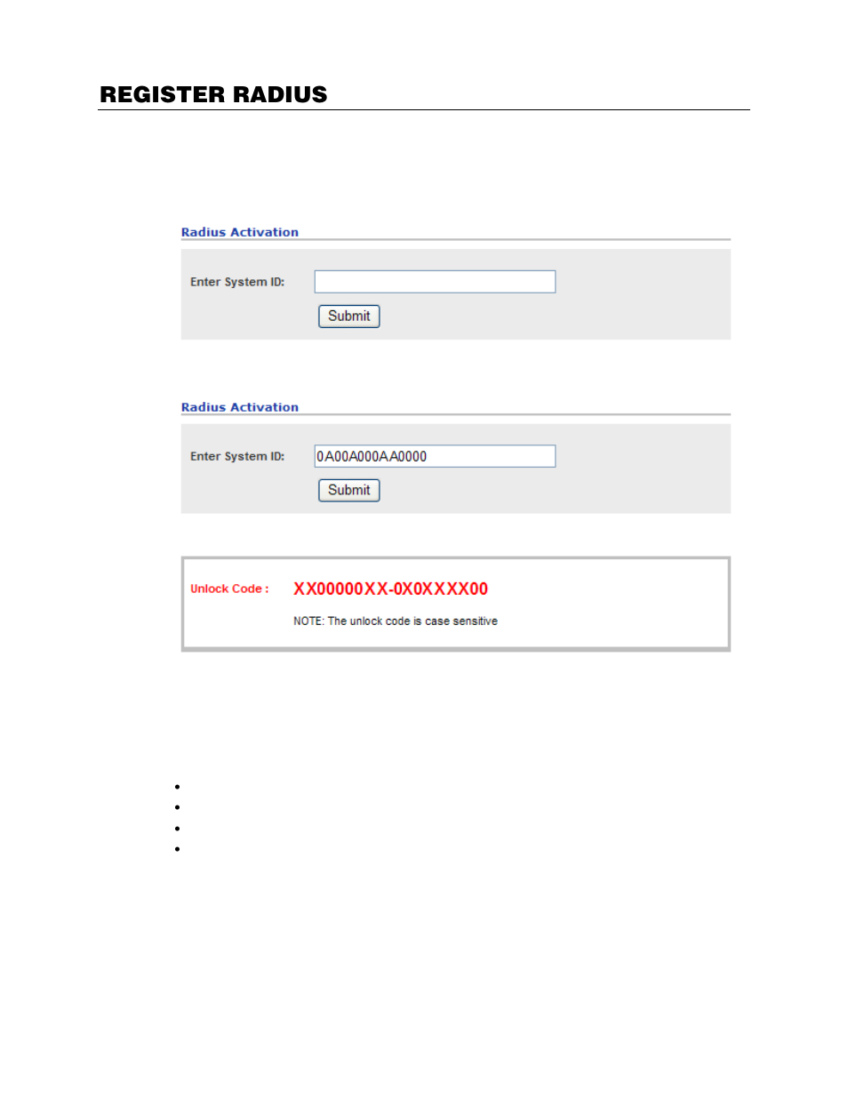 Register radius, Register online, Register by phone | OpenEye RADIUS v.4.05 User Manual | Page 9 / 59