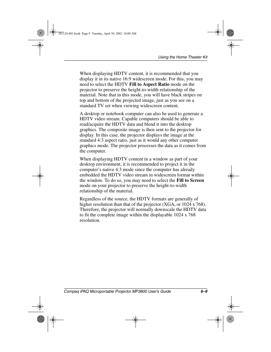 Compaq MP3800 User Manual | Page 48 / 65