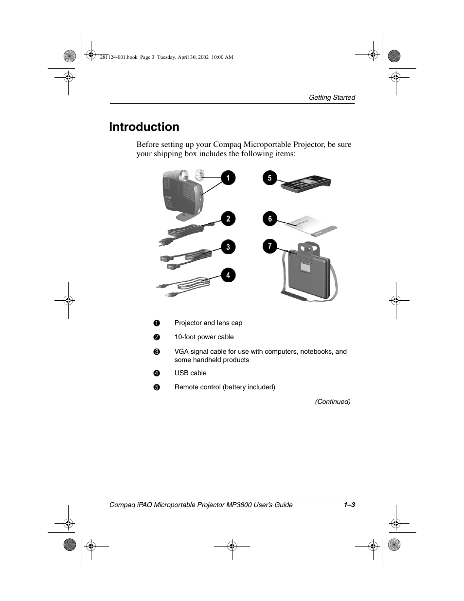 Introduction | Compaq MP3800 User Manual | Page 5 / 65