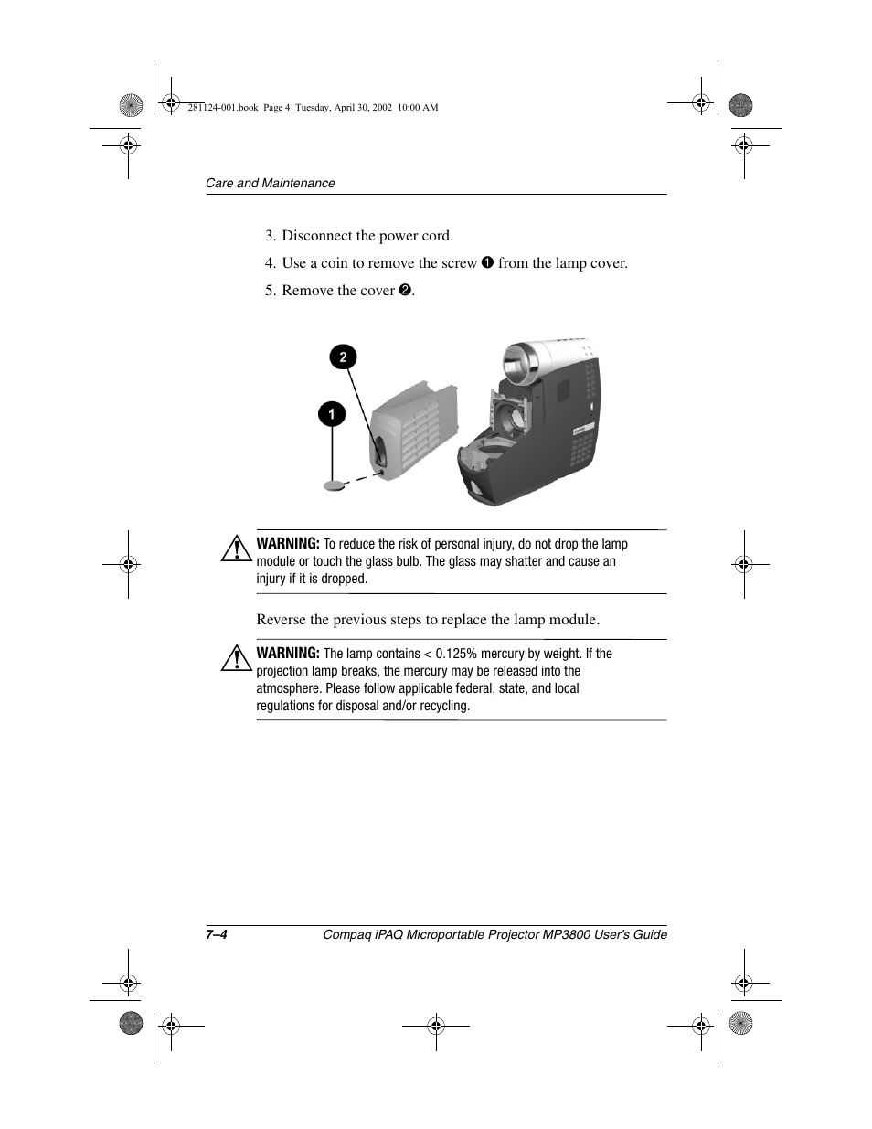 Compaq MP3800 User Manual | Page 52 / 65