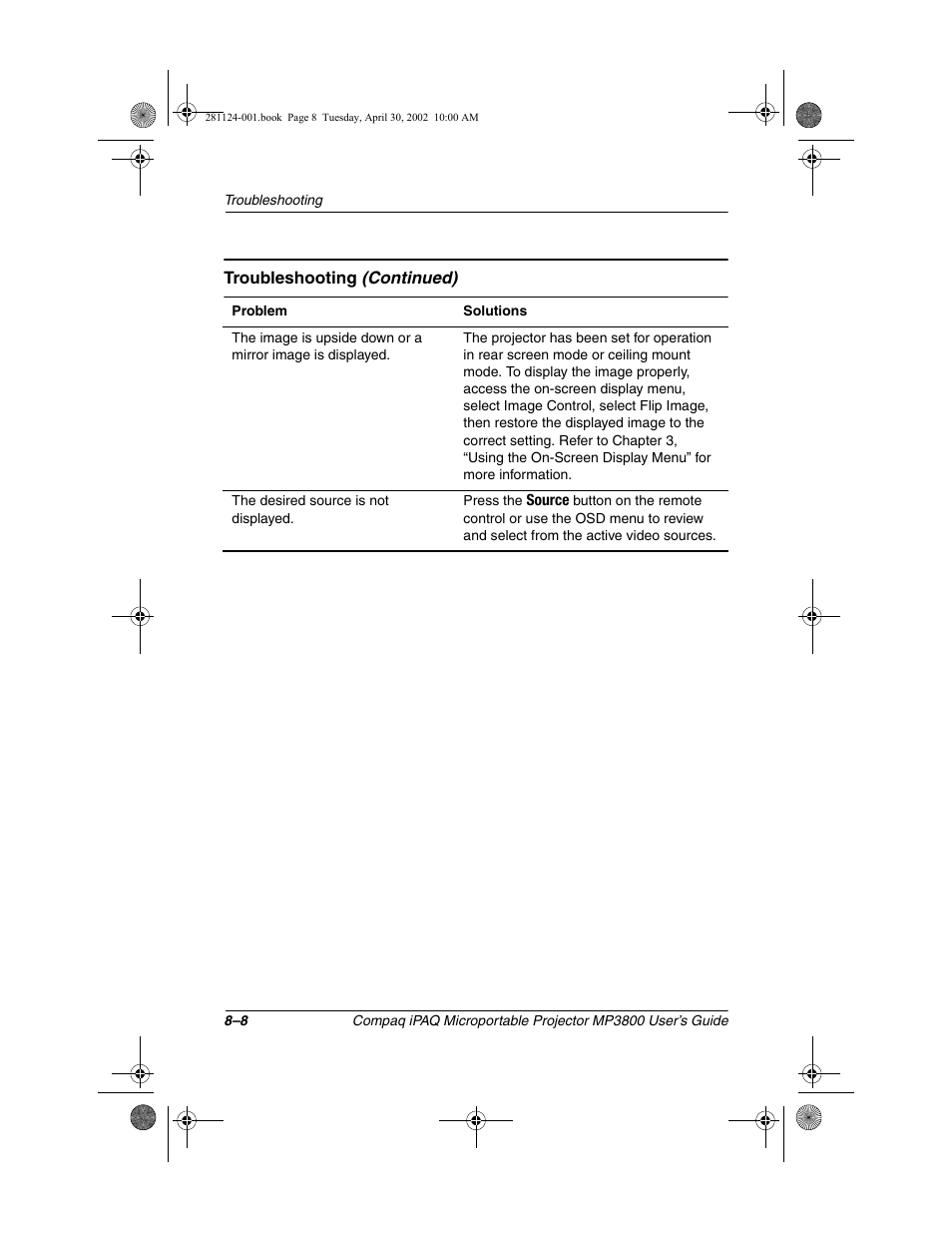 Compaq MP3800 User Manual | Page 61 / 65