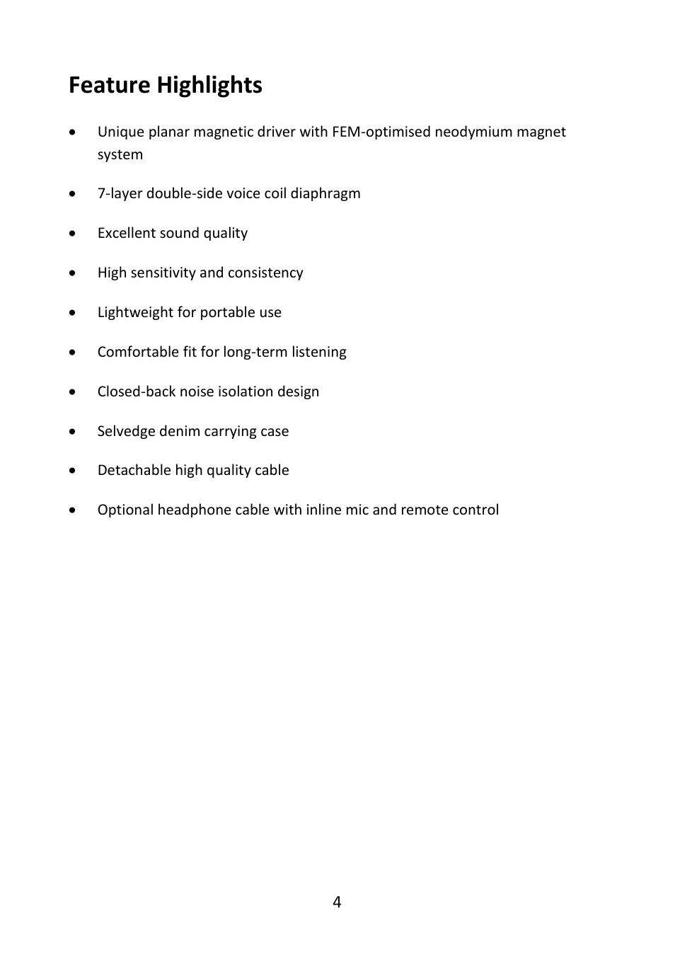 Feature highlights | Oppo PM-3 User Manual | Page 5 / 9