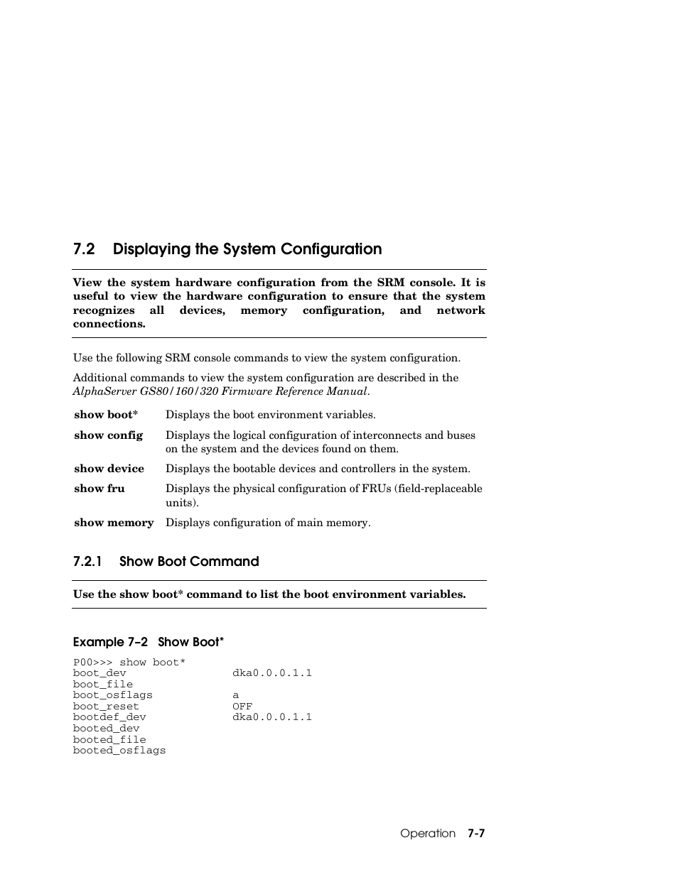 2 displaying the system configuration | Compaq GS160 User Manual | Page 119 / 184