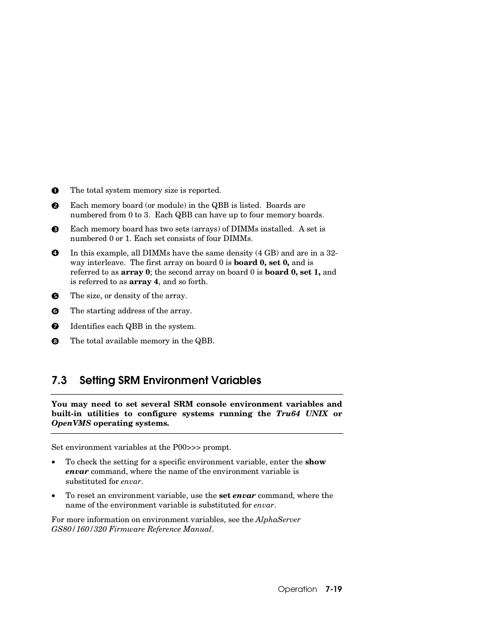 3 setting srm environment variables | Compaq GS160 User Manual | Page 131 / 184