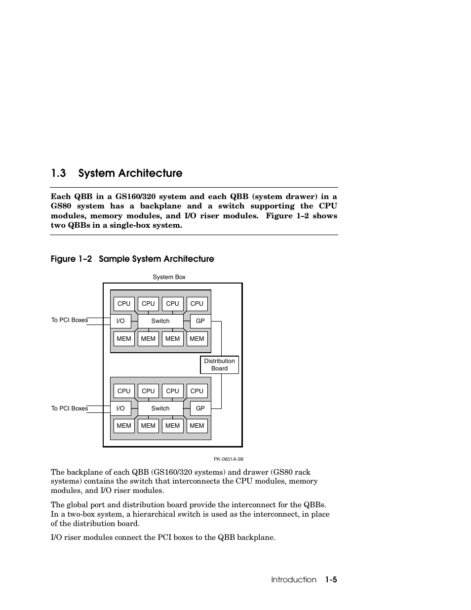 3 system architecture, Figure 1–2 sample system architecture | Compaq GS160 User Manual | Page 17 / 184