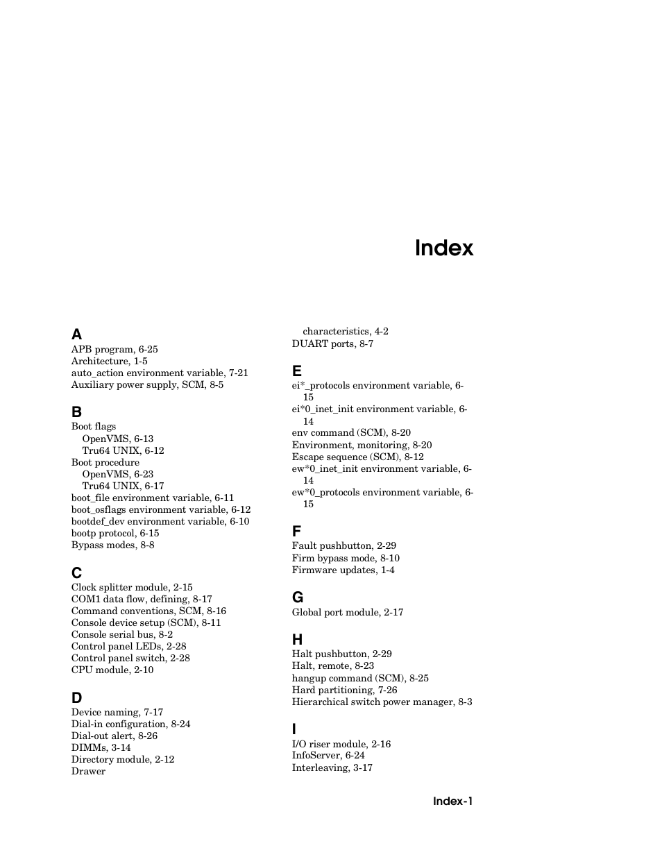 Index | Compaq GS160 User Manual | Page 181 / 184