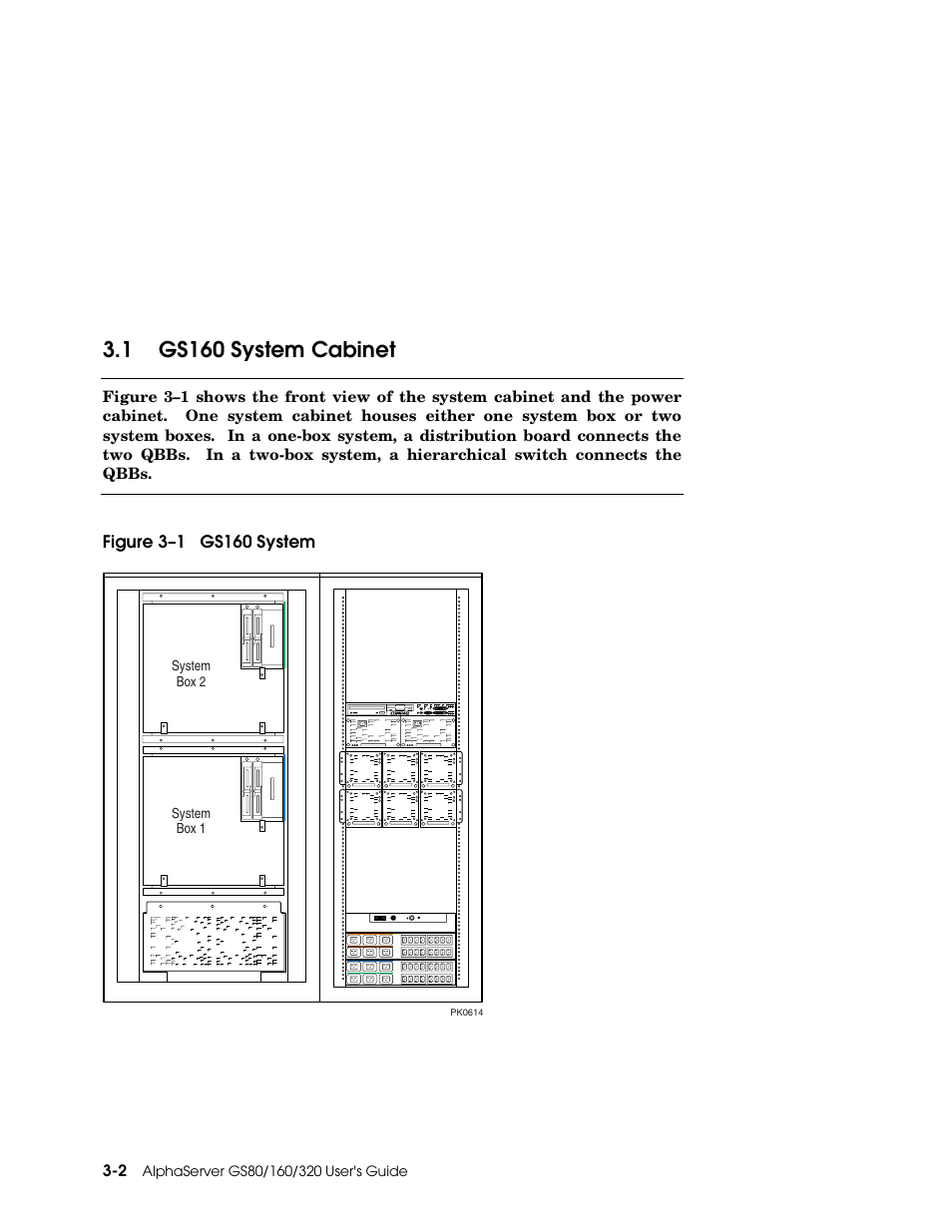 1 gs160 system cabinet | Compaq GS160 User Manual | Page 50 / 184