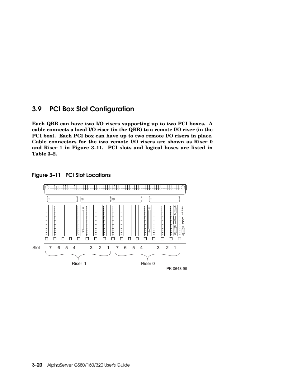 9 pci box slot configuration | Compaq GS160 User Manual | Page 68 / 184