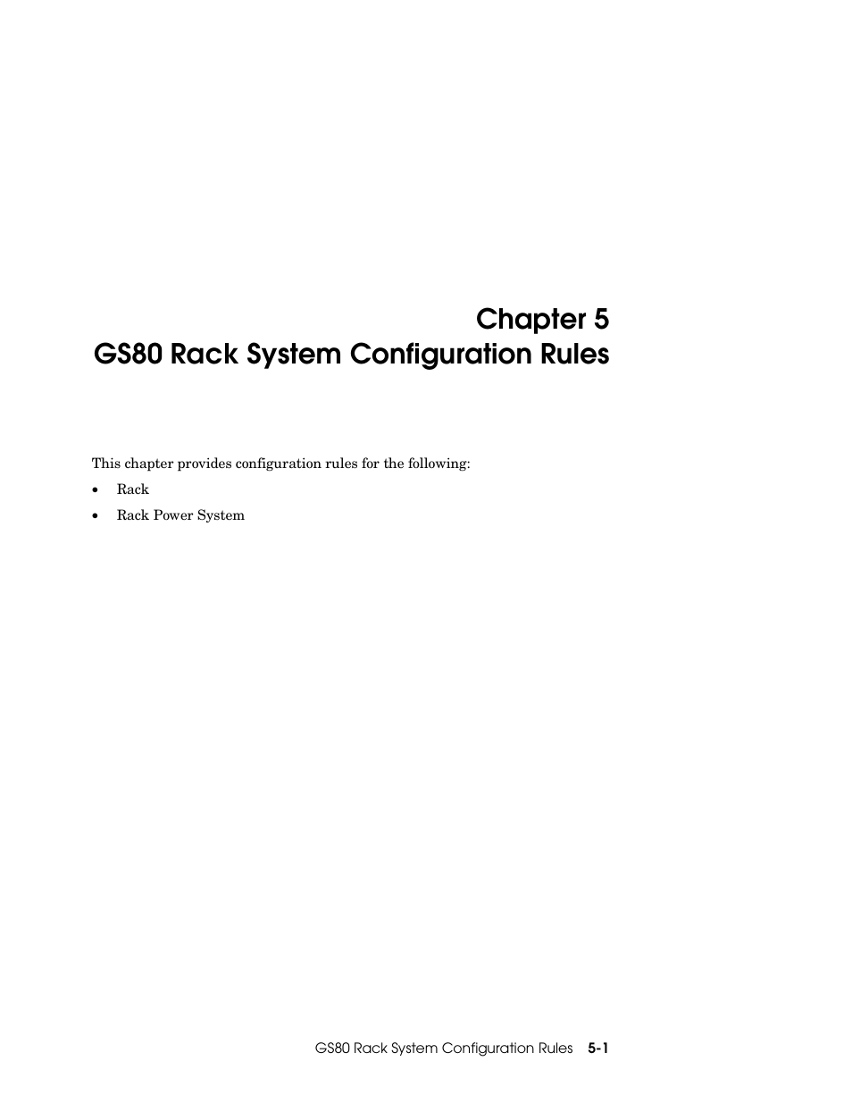 Chapter 5 gs80 rack system configuration rules | Compaq GS160 User Manual | Page 79 / 184