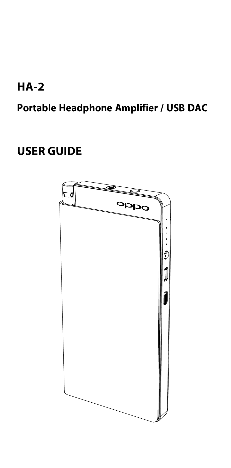 Oppo HA-2 User Manual | 18 pages