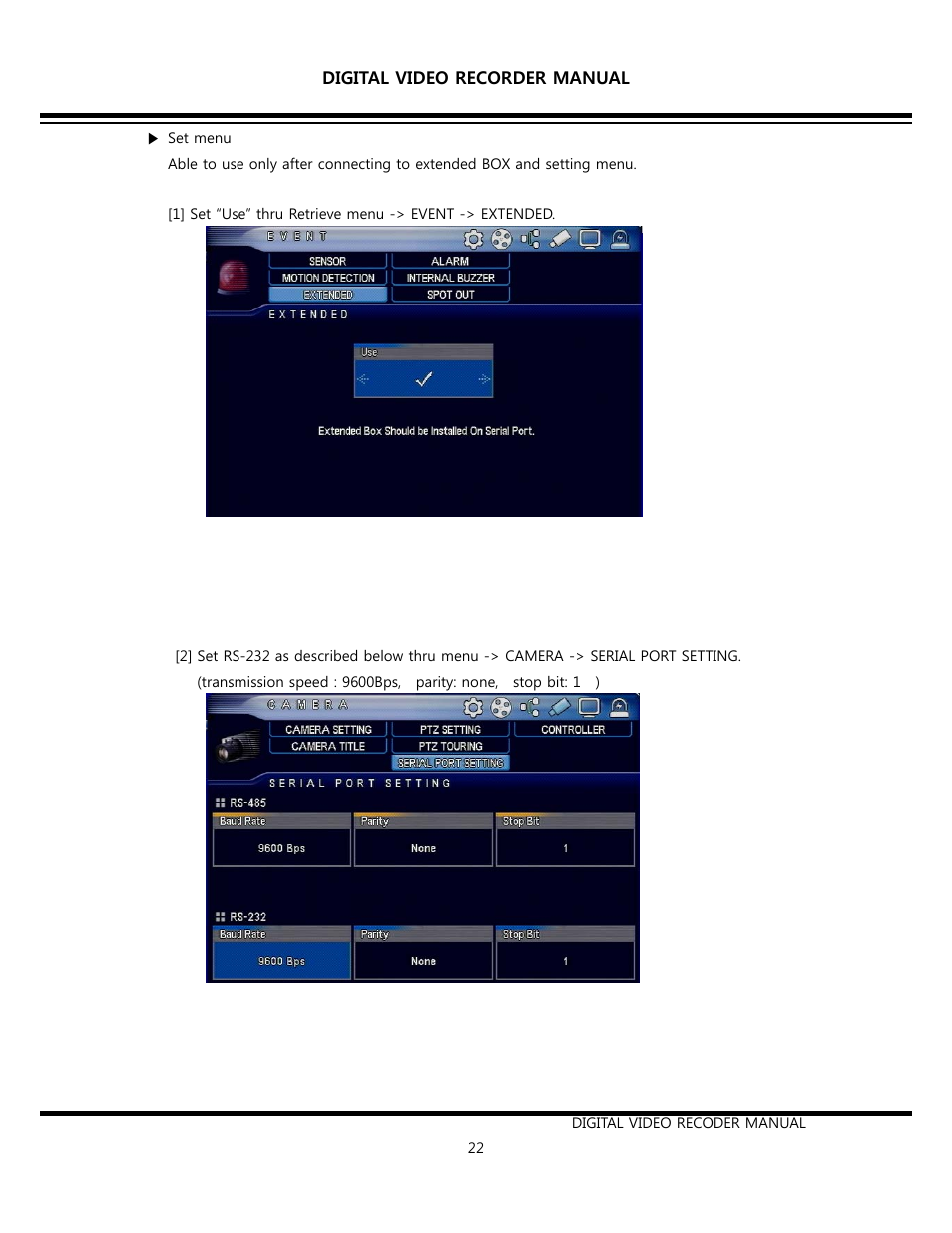 Opticom Elite H Series DVR User Manual | Page 22 / 110