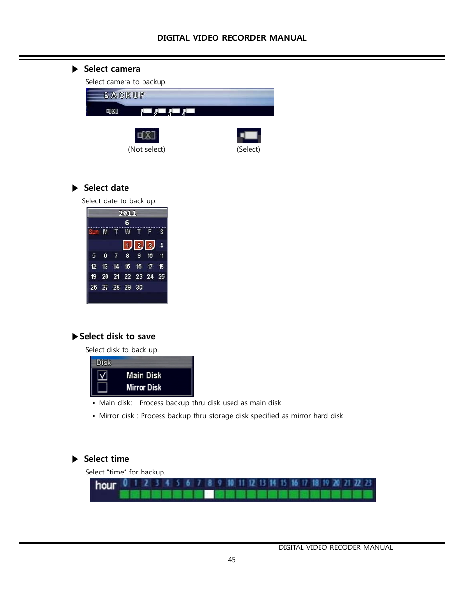 Opticom Elite H Series DVR User Manual | Page 45 / 110