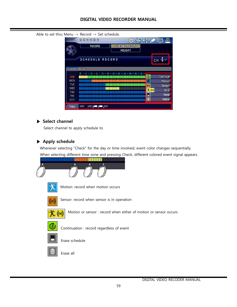 Opticom Elite H Series DVR User Manual | Page 59 / 110