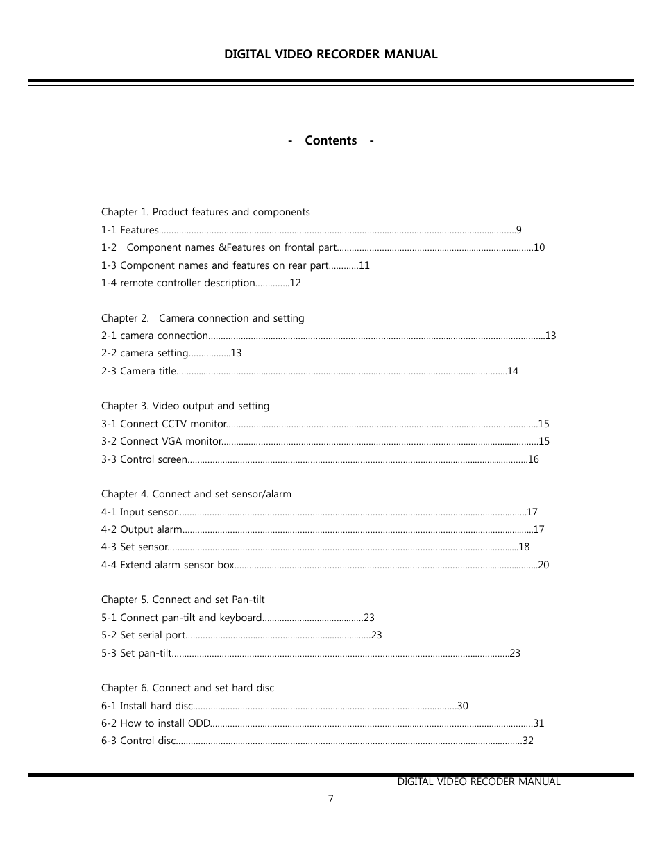 Opticom Elite H Series DVR User Manual | Page 7 / 110