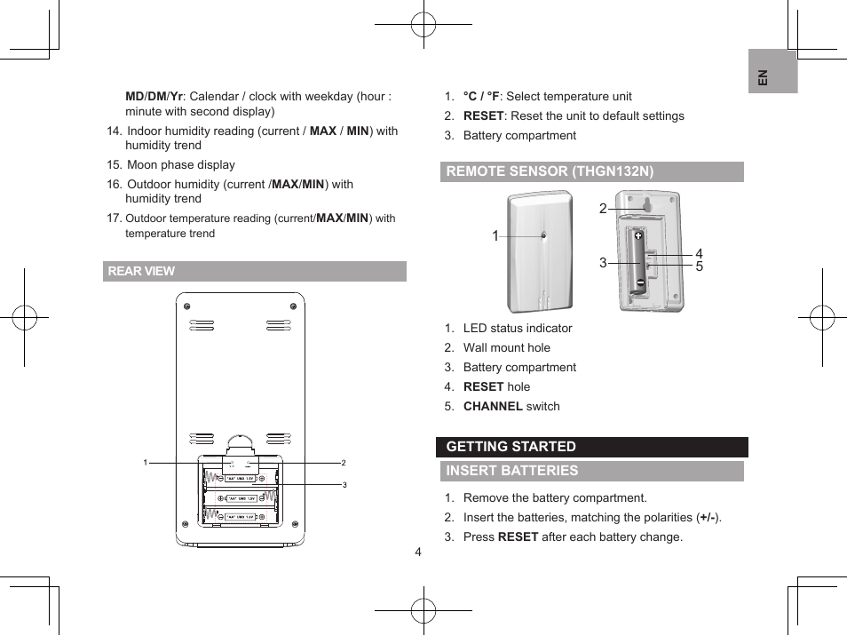 Oregon BAR218HG User Manual | Page 4 / 120