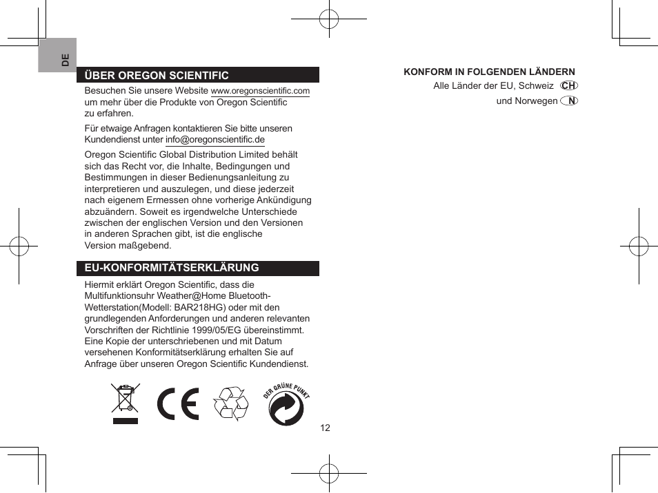 Oregon BAR218HG User Manual | Page 49 / 120