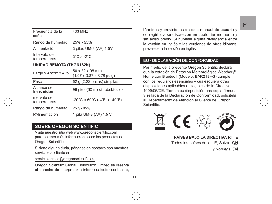 Oregon BAR218HG User Manual | Page 60 / 120