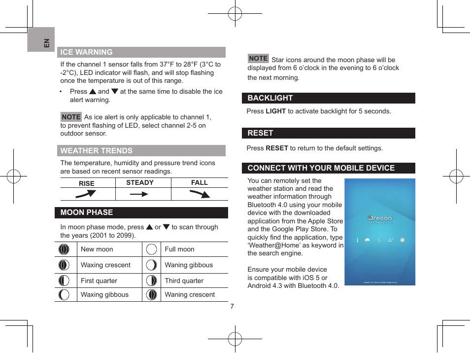 Oregon BAR218HG User Manual | Page 7 / 120