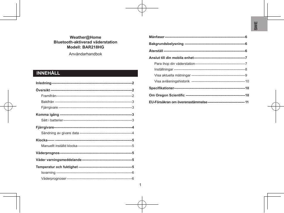 Oregon BAR218HG User Manual | Page 85 / 120