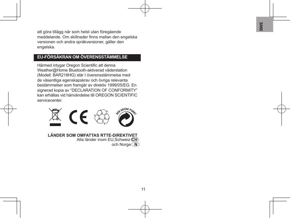 Oregon BAR218HG User Manual | Page 95 / 120